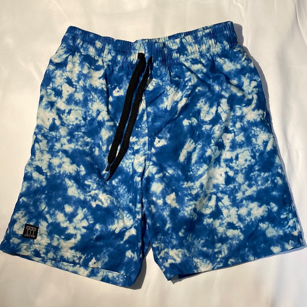 Mens Tie-dye Swim Trunks - Size Small